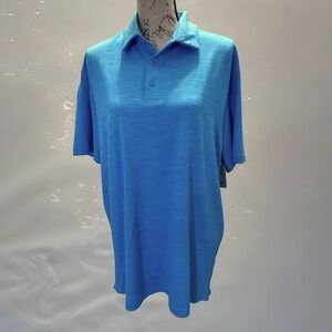 George Poly Polo Moisture Wicking Stretch Size Large NWT